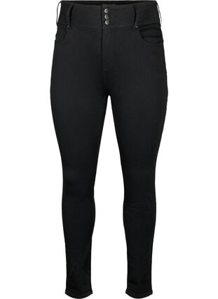 Super slim Bea jeans with extra high waist, Black, Packshot image number 0