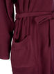 Morning robe with zipper and hood, Dark Bordeaux, Packshot image number 3
