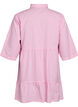 Striped tunic with 3/4 sleeves and an A-line shape, Pink, Packshot image number 1