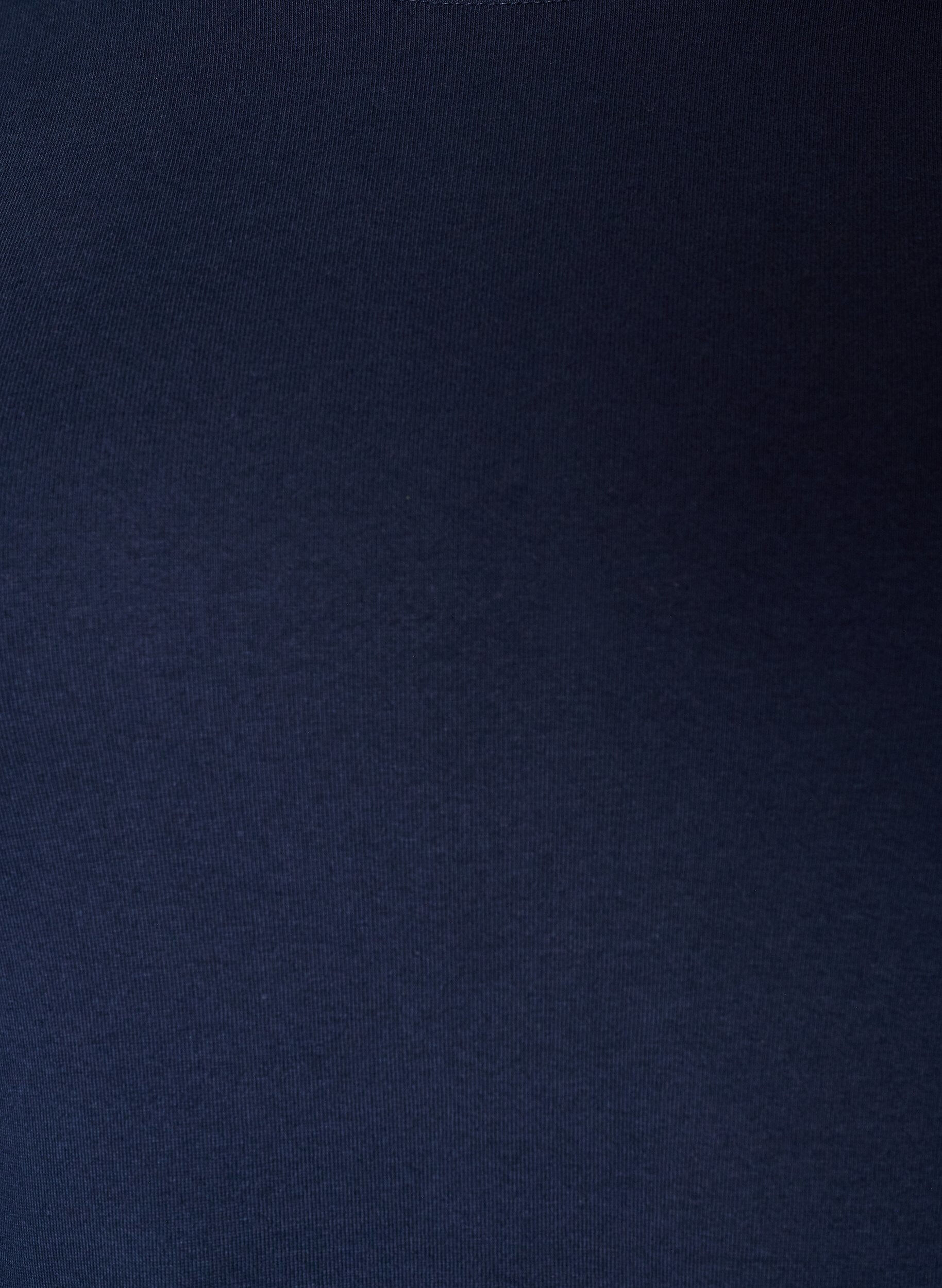 ZizzifashionLong-sleeved basic T-shirt with a round neck, Blue, Packshot image number 2