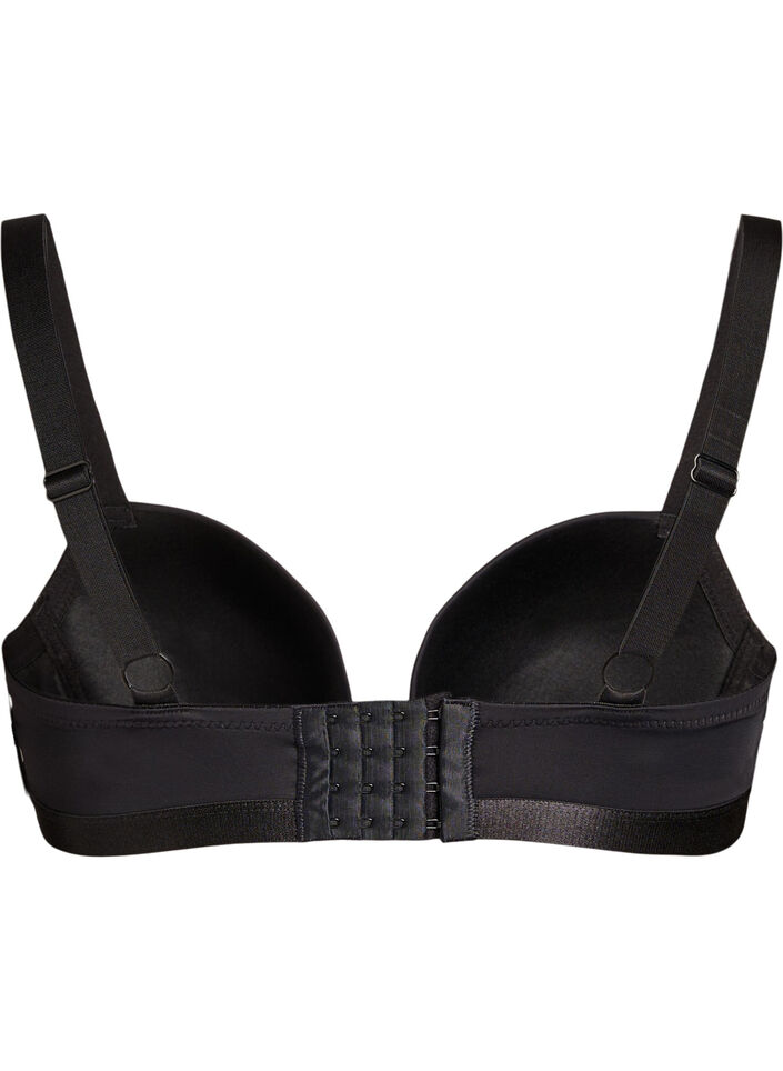 Moulded t-shirt bra with smooth cups, Black, Packshot image number 1