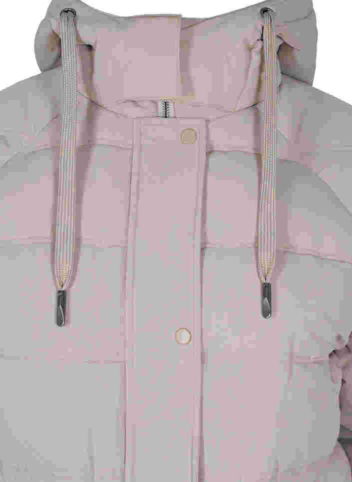 Winter jacket with hood and pockets, Moon Rock, Packshot image number 2