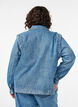 Denim jacket with detachable sleeves, Light Blue, Model image number 2