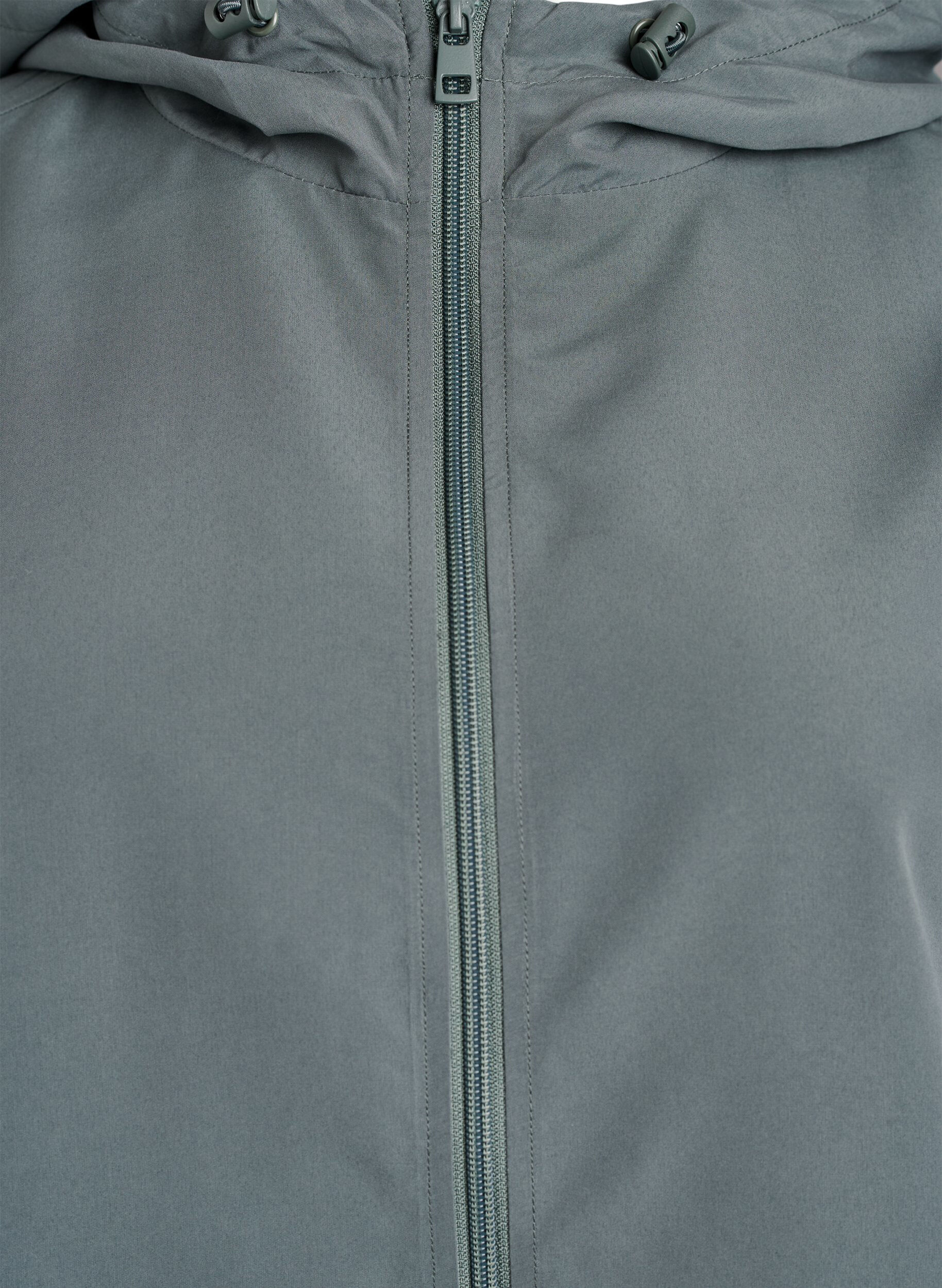 Zizzifashion Lightweight jacket with a hood and zipper, Green, Packshot image number 2