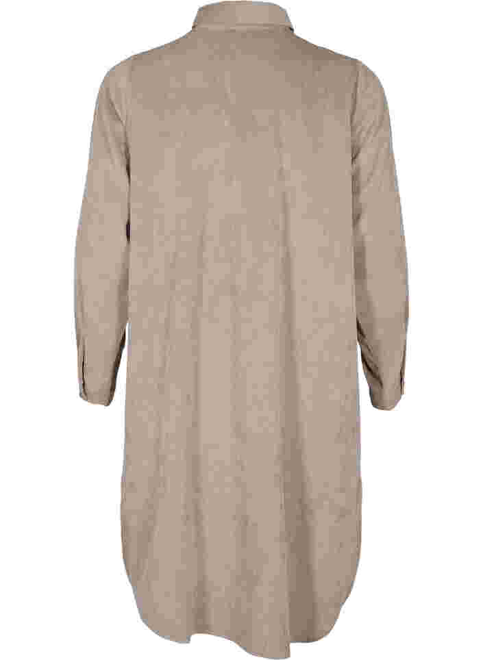 Shirt dress in velvet, Fungi, Packshot image number 1