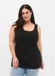 Cotton basic top, Black, Model image number 0