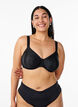 Moulded full coverage bra with high support, Black, Model image number 0