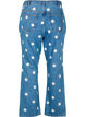 High waist Gemma jeans with daisies, Light Blue, Packshot image number 1