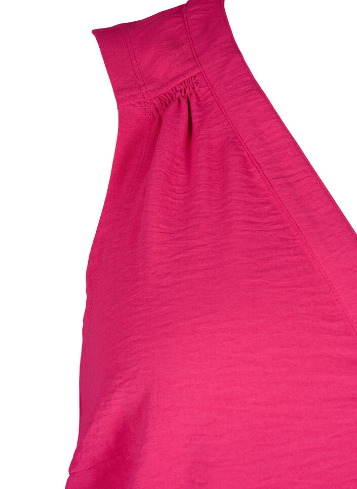 Sleeveless top with wrinkle details, Pink, Packshot image number 3