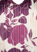 Printed dress with v-neck and 3/4 sleeves, D.Purple Graphic AOP, Packshot image number 2