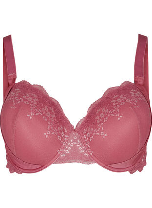 Underwire Bra with Lace, Deco Rose, Packshot image number 0