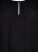 Viscose tunic with 3/4 sleeves, Black, Packshot image number 2