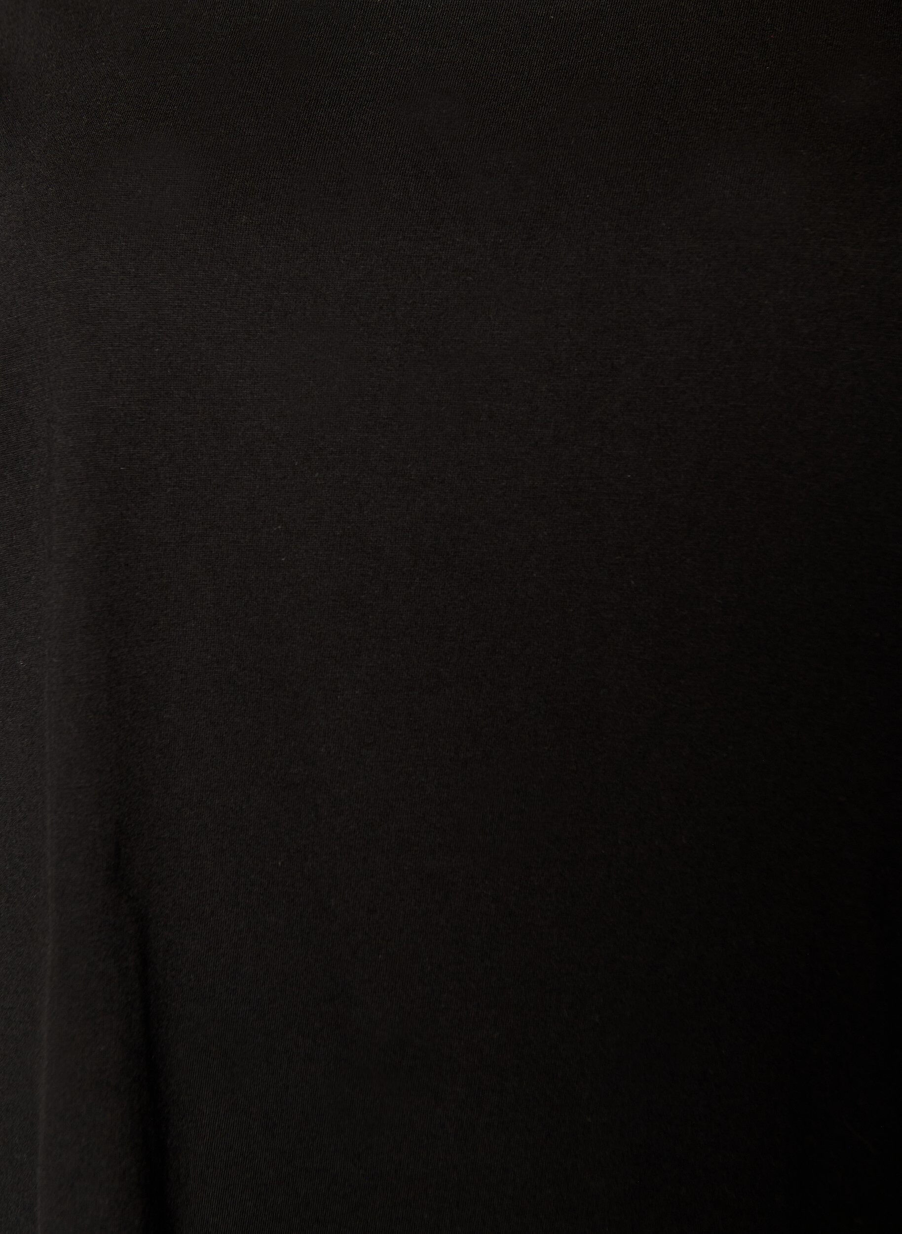 Zizzifashion 2-pack T-shirt dress with short sleeves, Black, Packshot image number 3