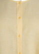 Shirt blouse in linen and viscose with 3/4-sleeves, Yellow, Packshot image number 2