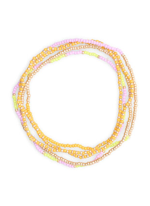 5-pack pearl bracelets, Curry/Lgt Purple Mix, Packshot image number 0