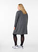 Jersey dress with buttons, Dark Grey Melange, Model image number 1