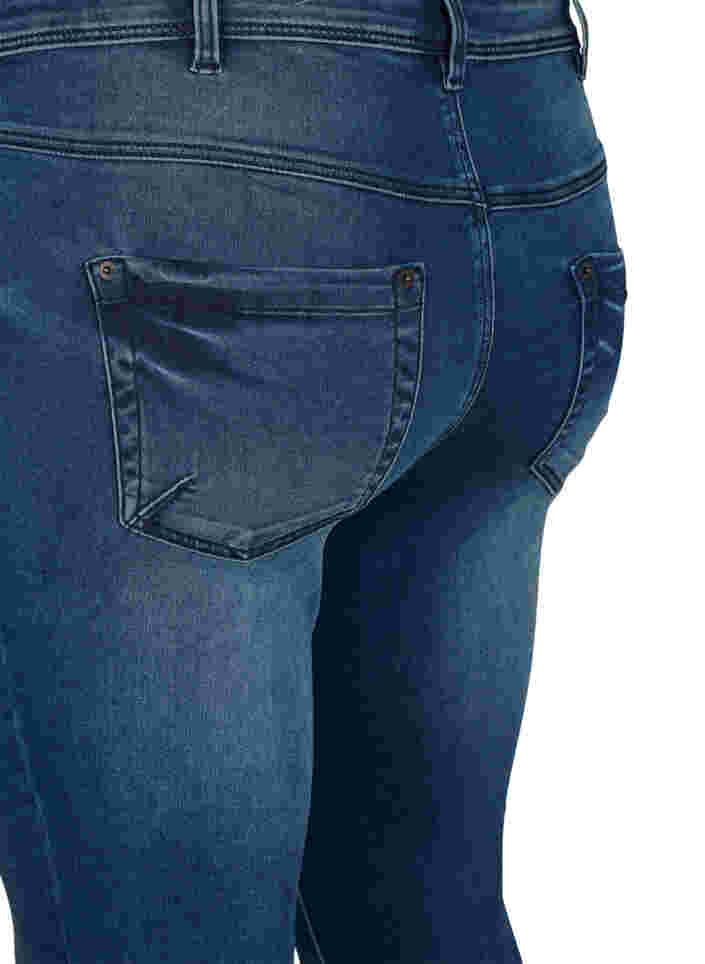Cropped Amy jeans with a zip, Dark blue denim, Packshot image number 3