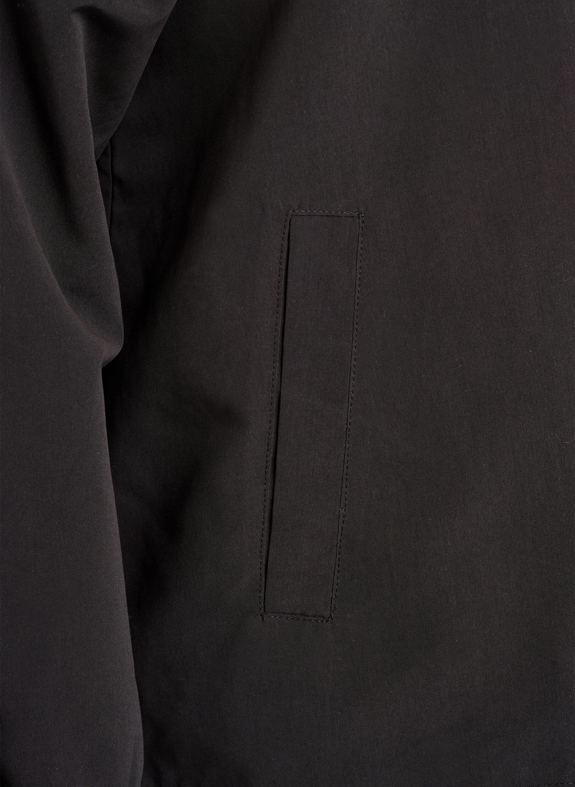 ZizzifashionLightweight jacket with a hood and zipper, Black, Packshot image number 3