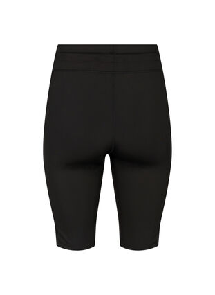 Tight-fitting training shorts with pockets, Black, Packshot image number 1