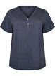 T-shirt with button detail, Grey, Packshot image number 0