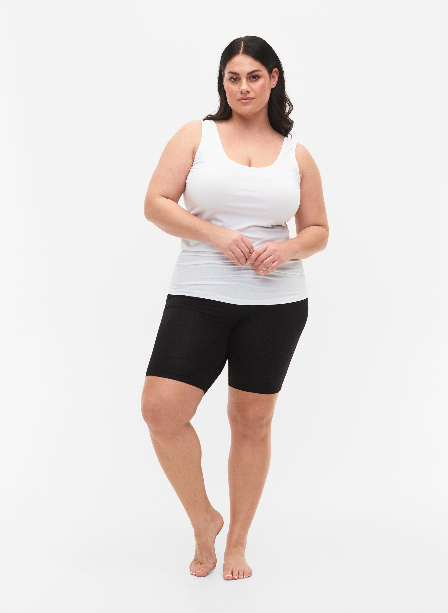 Zizzifashion 2-pack viscose cycling shorts, Black, Model image number 1