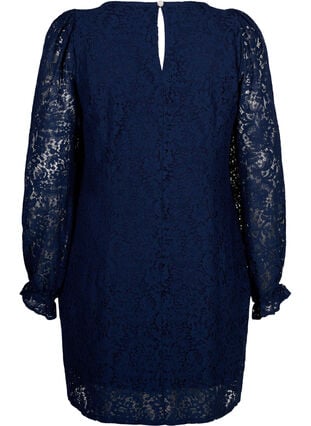 Lace dress with long sleeves, Navy Blazer, Packshot image number 1