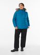 Short puffer jacket with hood, Petrol, Model image number 1