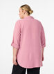 FLASH - Shirt with chest pockets and 3/4 sleeves, Rose, Model image number 2