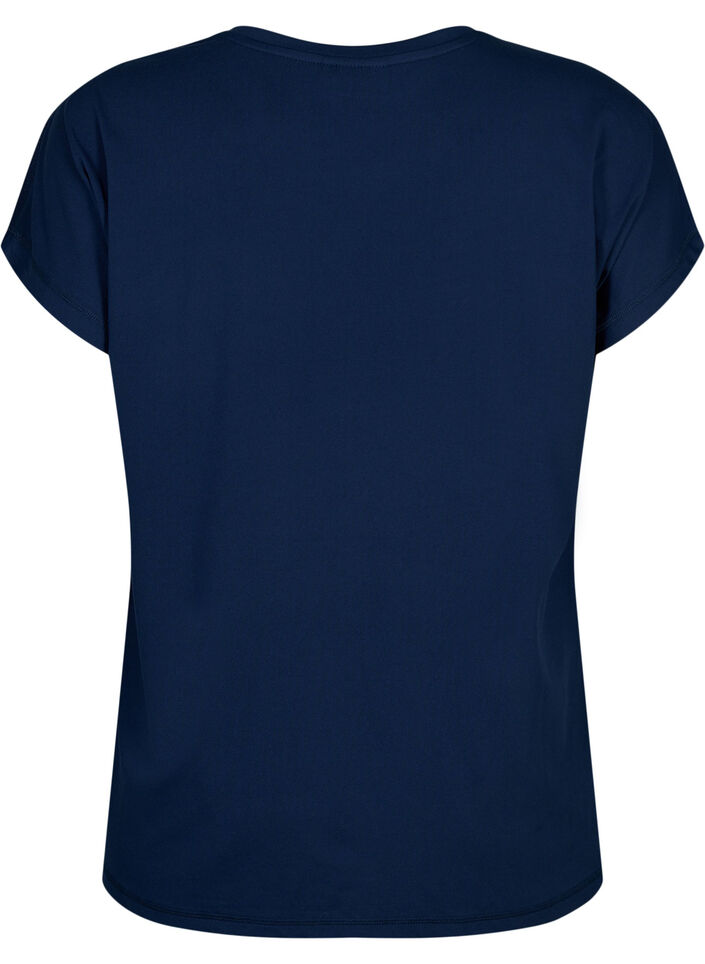 Training t-shirt with round neck, Black Iris ASS, Packshot image number 1