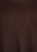 Knitted blouse with side buttons, Brown, Packshot image number 2