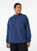 Lightweight jacket with a hood and zipper, Blue, Model image number 0