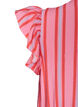Striped midi dress with an empire cut and ruffles, Pink, Packshot image number 3