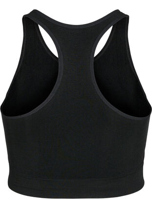 Seamless bra top, Black, Packshot image number 1