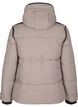 Short puffer jacket with contrast details, Beige, Packshot image number 1