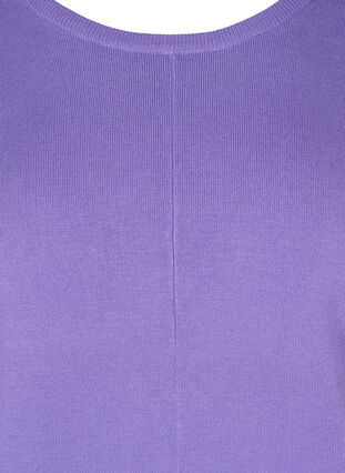 Knitted jumper with round neckline, Paisley Purple, Packshot image number 2