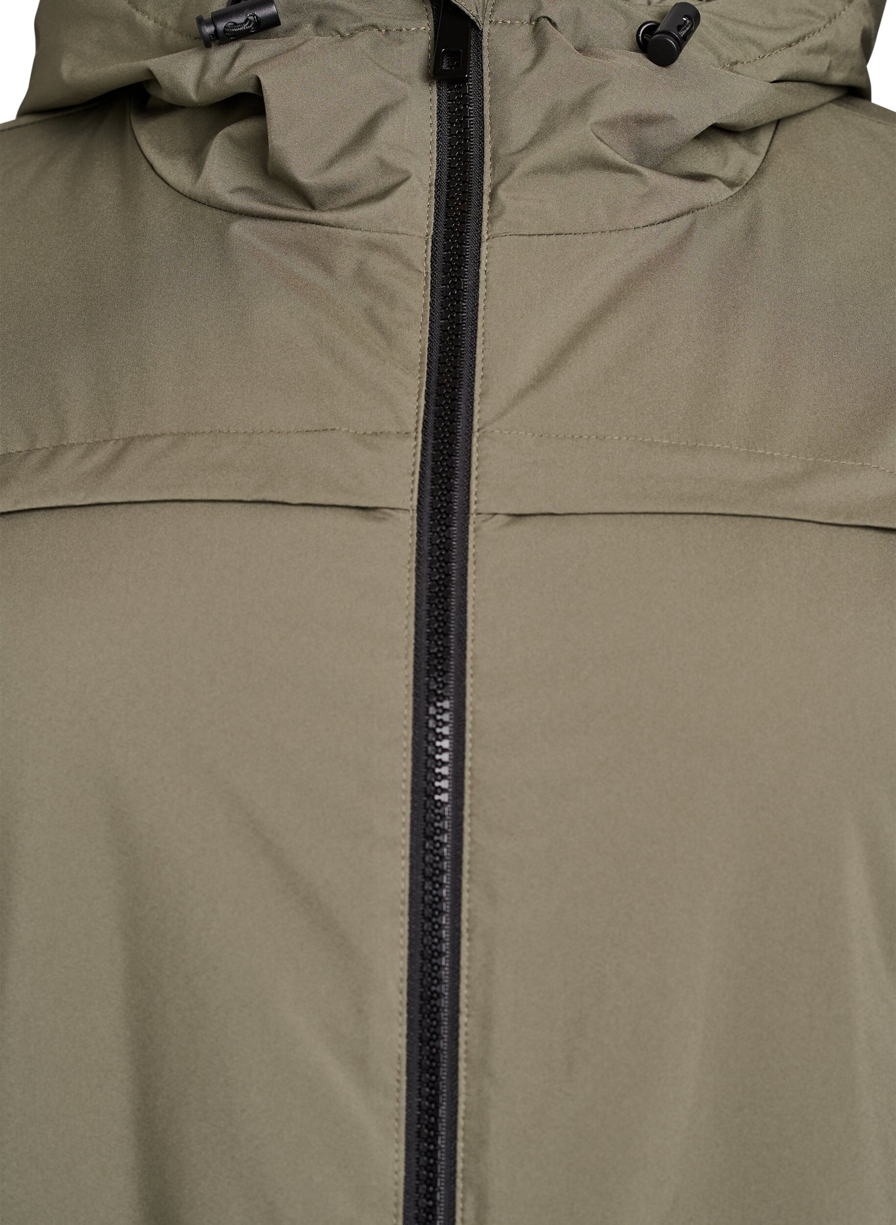 ZizzifashionLightweight padded parka with a hood, Green, Packshot image number 2