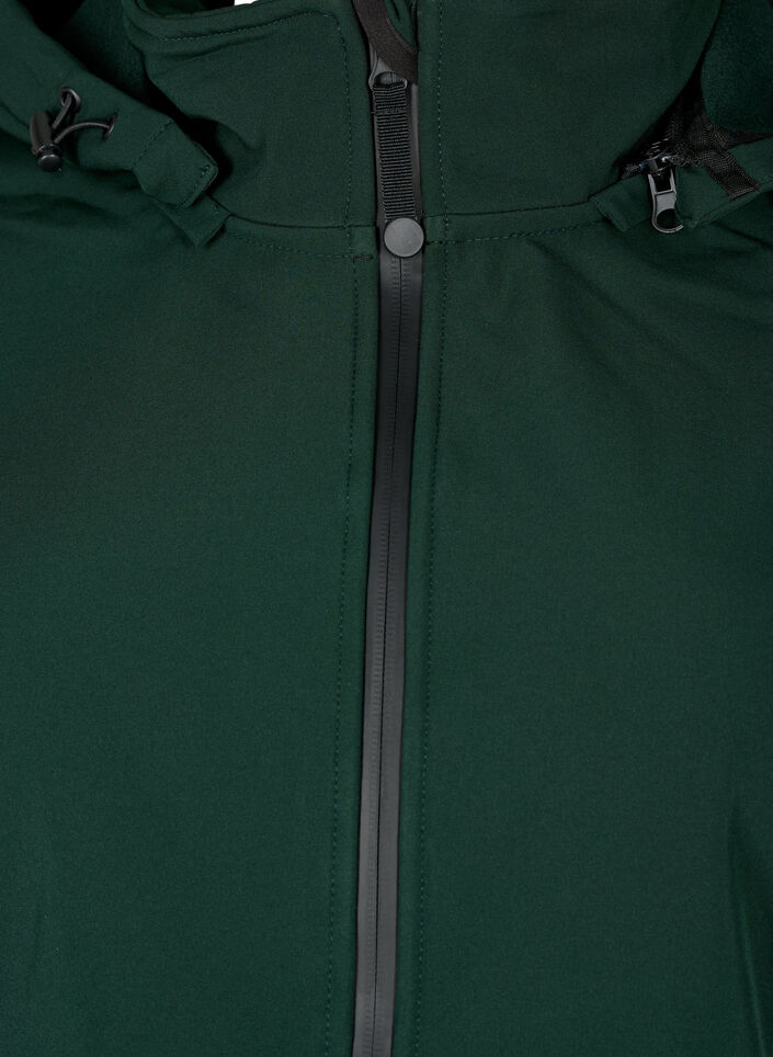 Short softshell jacket with detachable hood, Green, Packshot image number 2
