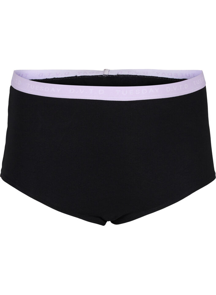 Cotton days-of-the-week hipsters in a 7-pack, Multi Pastel Pack, Packshot image number 3