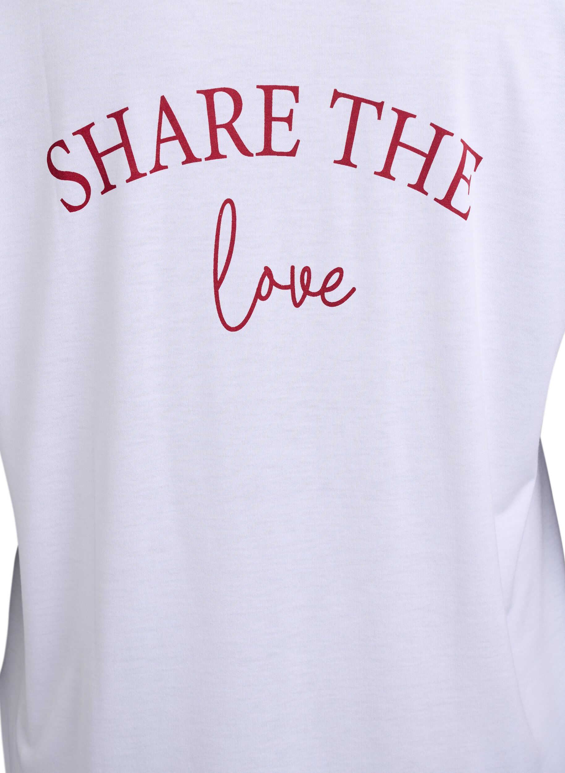 ZizzifashionShort sleeve nightgown with text print, , Packshot image number 3