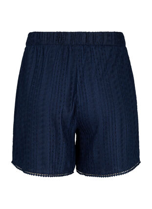 Shorts with textured fabric, Navy Blazer, Packshot image number 1