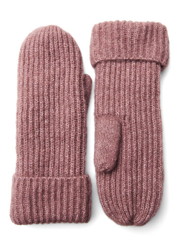 Knitted mittens, Rose Taupe, Packshot image number 0