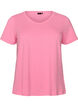 Basic plain cotton t-shirt, Pink, Packshot image number 0