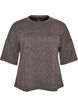 A-line jersey blouse with elbow-length sleeves, Dark Grey, Packshot image number 0
