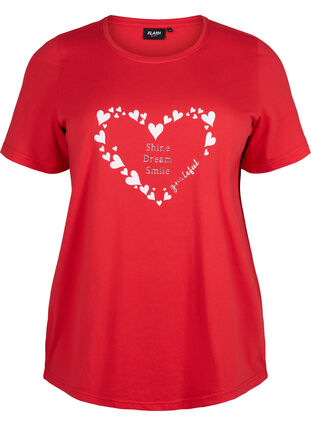FLASH - T-shirt with motif, High Risk Red Heart, Packshot image number 0
