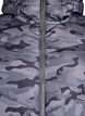 Long camouflage puffer jacket, Dark Grey, Packshot image number 2