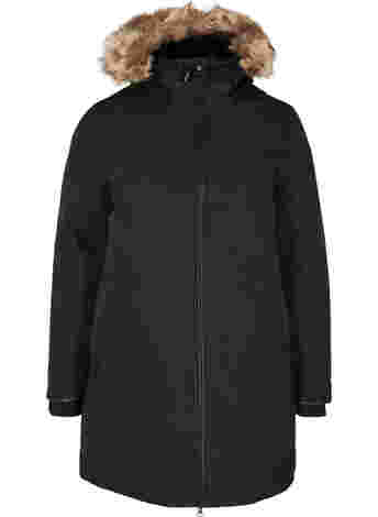 Winter jacket with zip and pockets