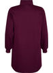 Sweatshirt dress with a high ribbed collar and zip, Purple, Packshot image number 1