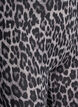 Viscose leggings with leopard print, Dark Grey, Packshot image number 2