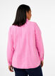 Solid coloured denim shirt, Pink Power, Model image number 1