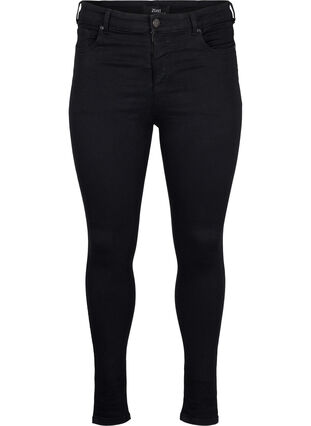 Super slim jeans with high waist, Black, Packshot image number 0